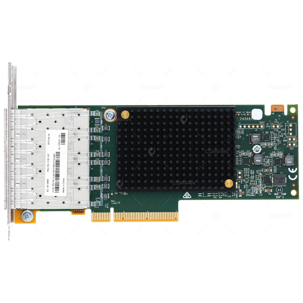 01EJ187 IBM QUAD PORT 16GB SFP+ FC ADAPTER CARD FOR STORWIZE V3700 G2 V5000 G2